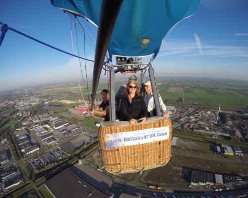 Prive ballonvaart vanaf Alkmaar Noord Holland